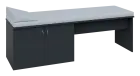 CLL - 01 lůžko lékařské se skříňkou a matrací, provedení levé, 650x1900x600, antracit